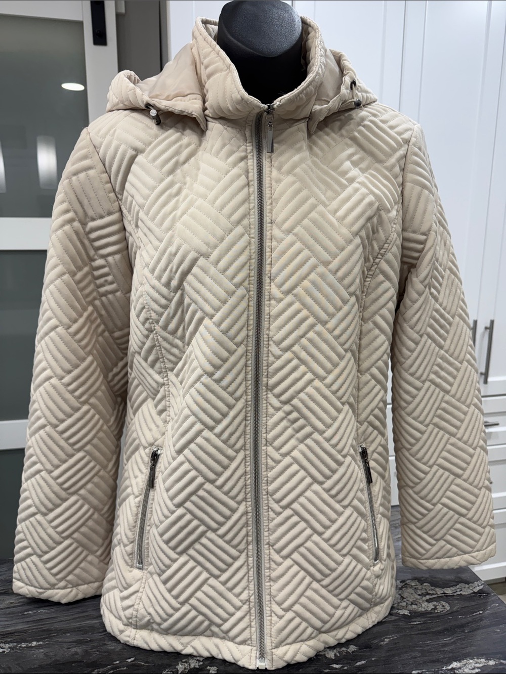 Northern Reflections Quilted Jacket – Women’s Large | Cream
